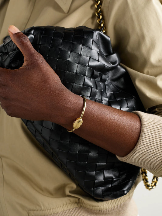 Image of Bracelets. Product name - Oval Musgrave 18-karat Gold Bracelet in Multi colour by brand - Marla Aaron