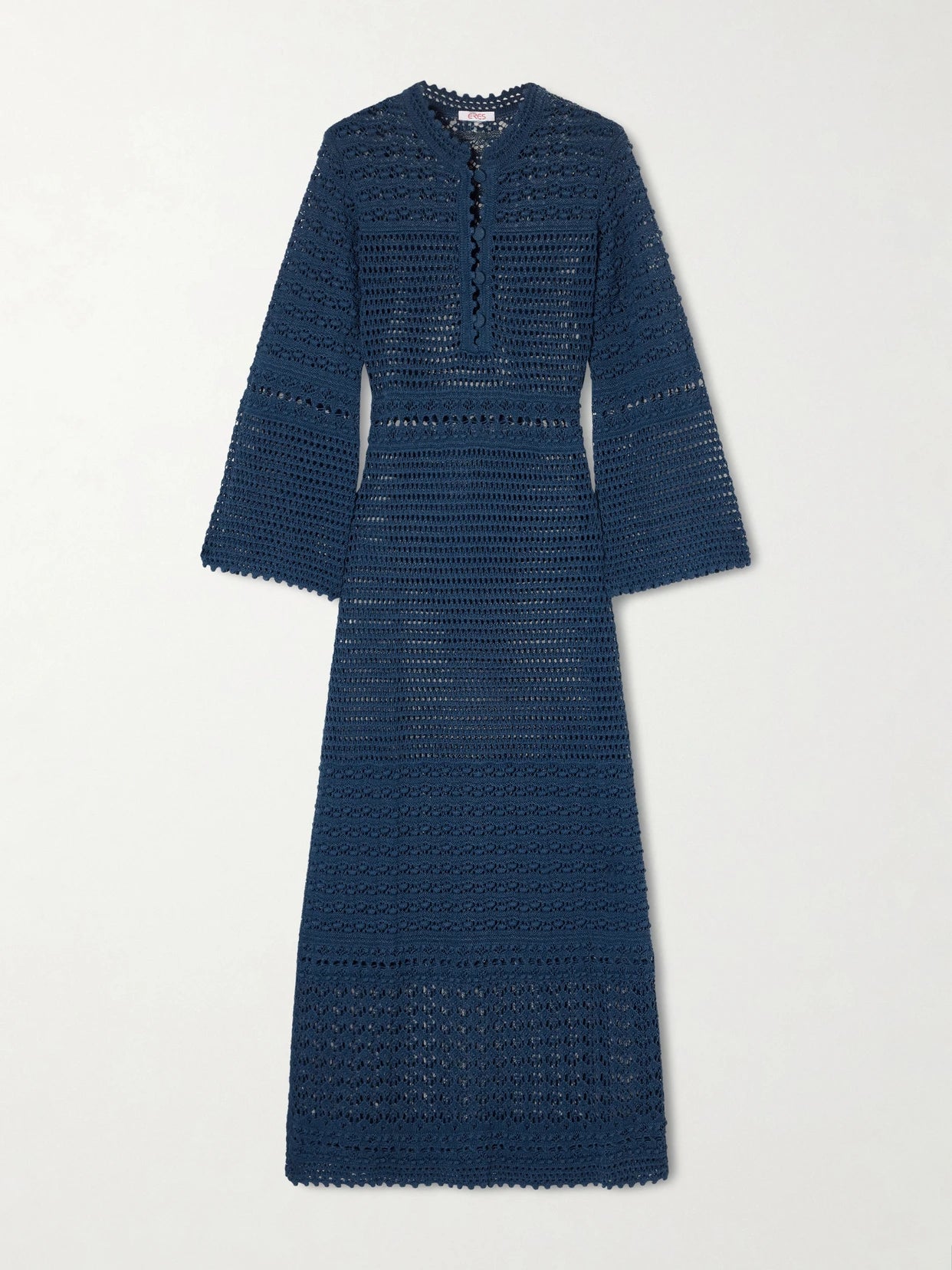 Madone Open-knit Cotton-blend Maxi Dress