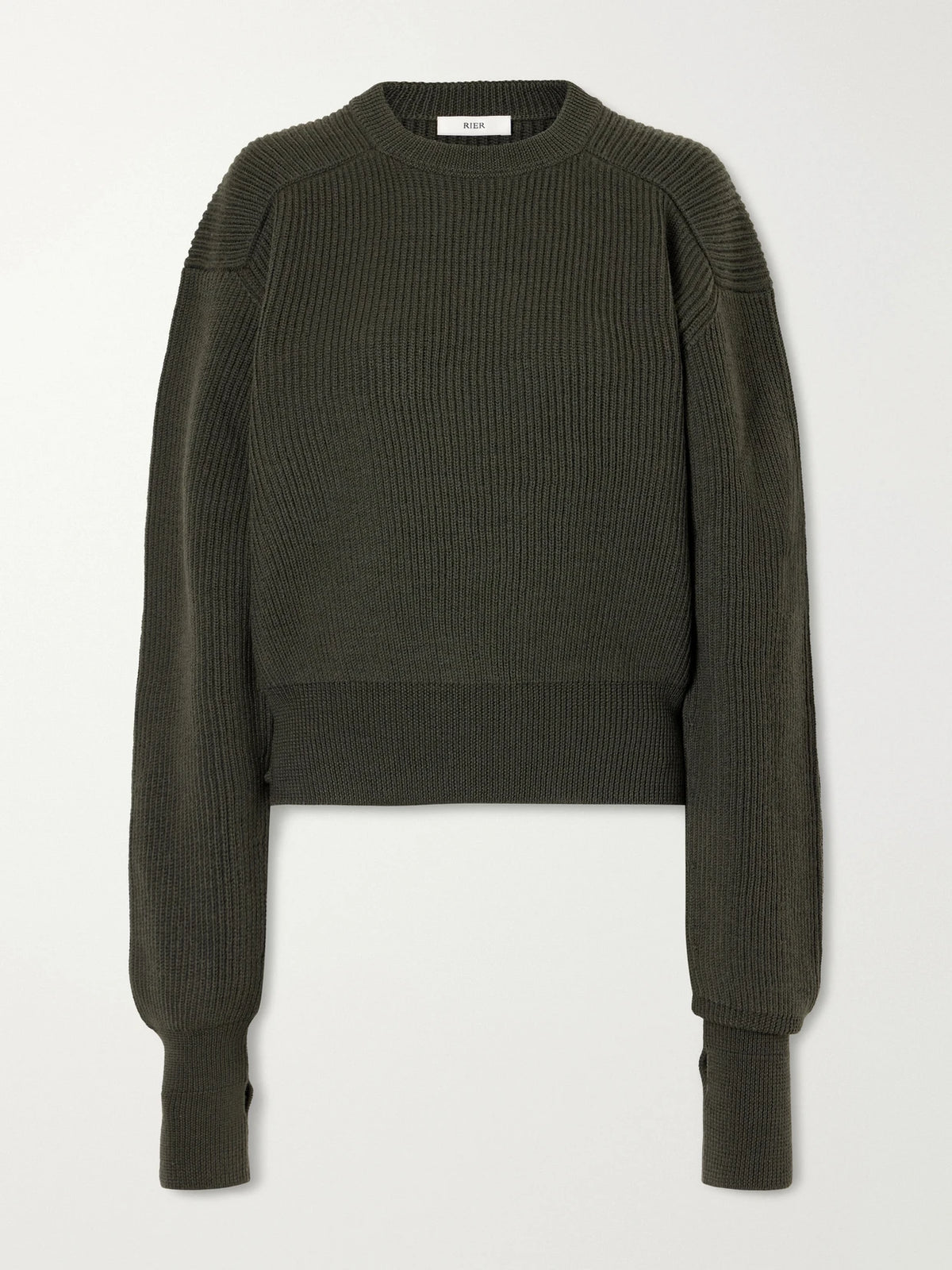 RIER Ribbed Virgin Wool Sweater