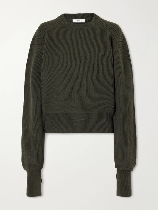 RIER Ribbed Virgin Wool Sweater