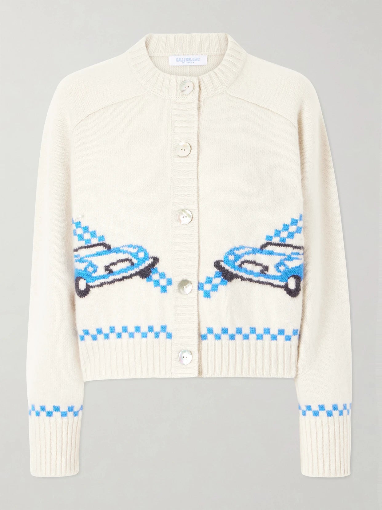 Embroidered Cashmere Cardigan