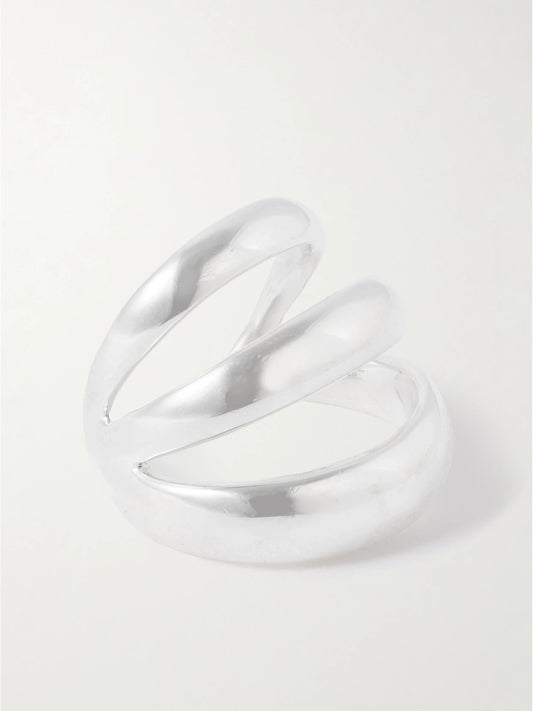Triple Silver Ear Cuff