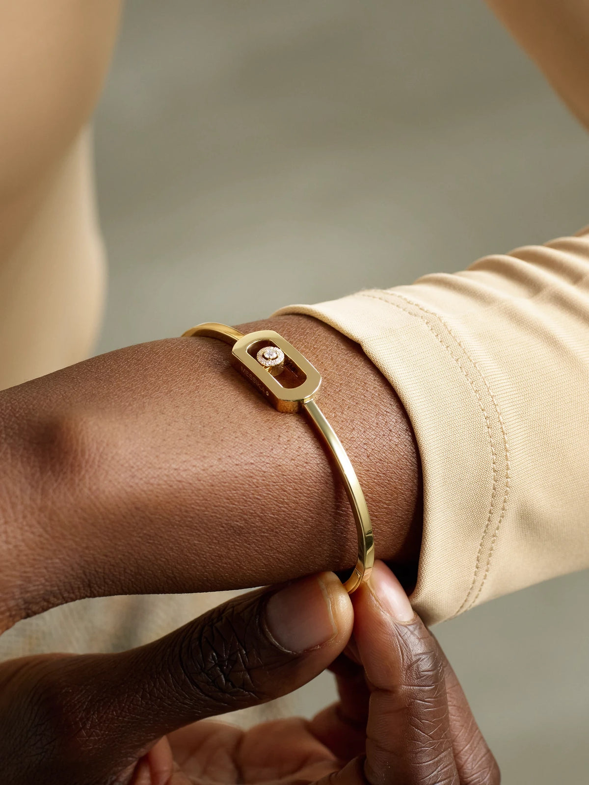 Image of Bracelets. Product name - So Move 18-karat Gold Diamond Bracelet in Multi colour by brand - Messika