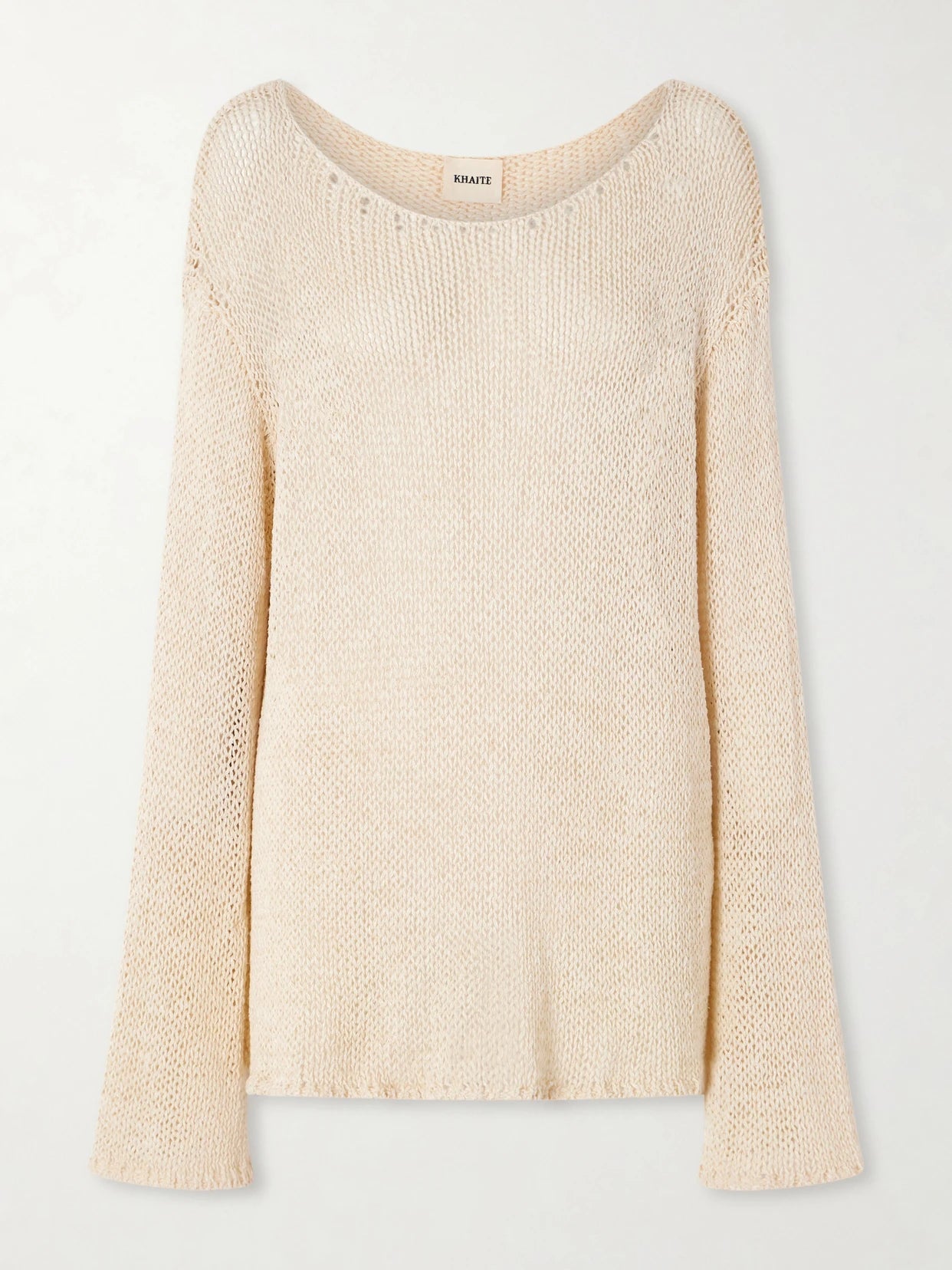 Davet Open-knit Silk And Cotton-blend Sweater
