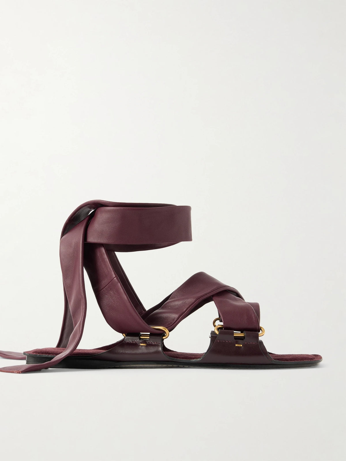 Boden Tie-detailed Leather Sandals