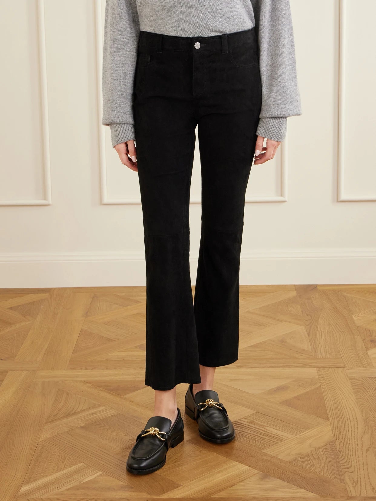 Dean Suede Flared Pants