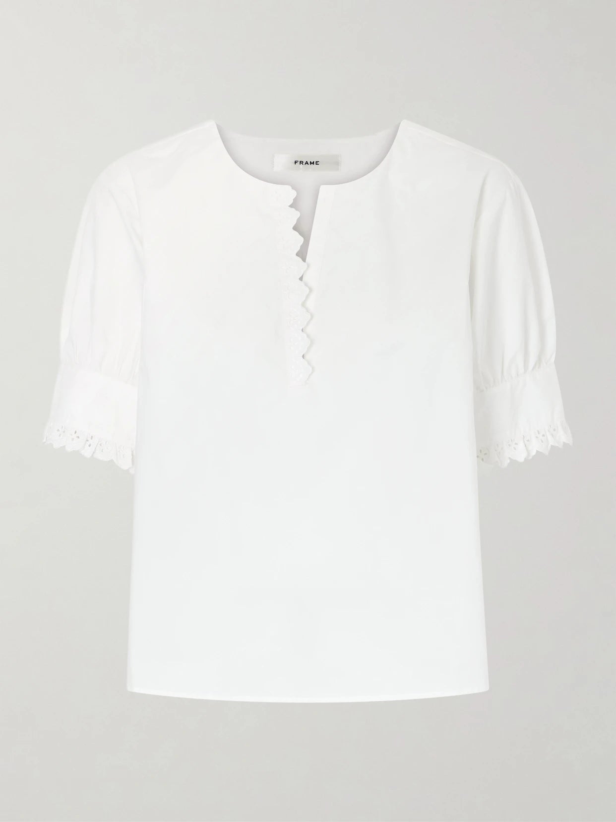 Keepsake Popover Camp-collar Cotton Blouse
