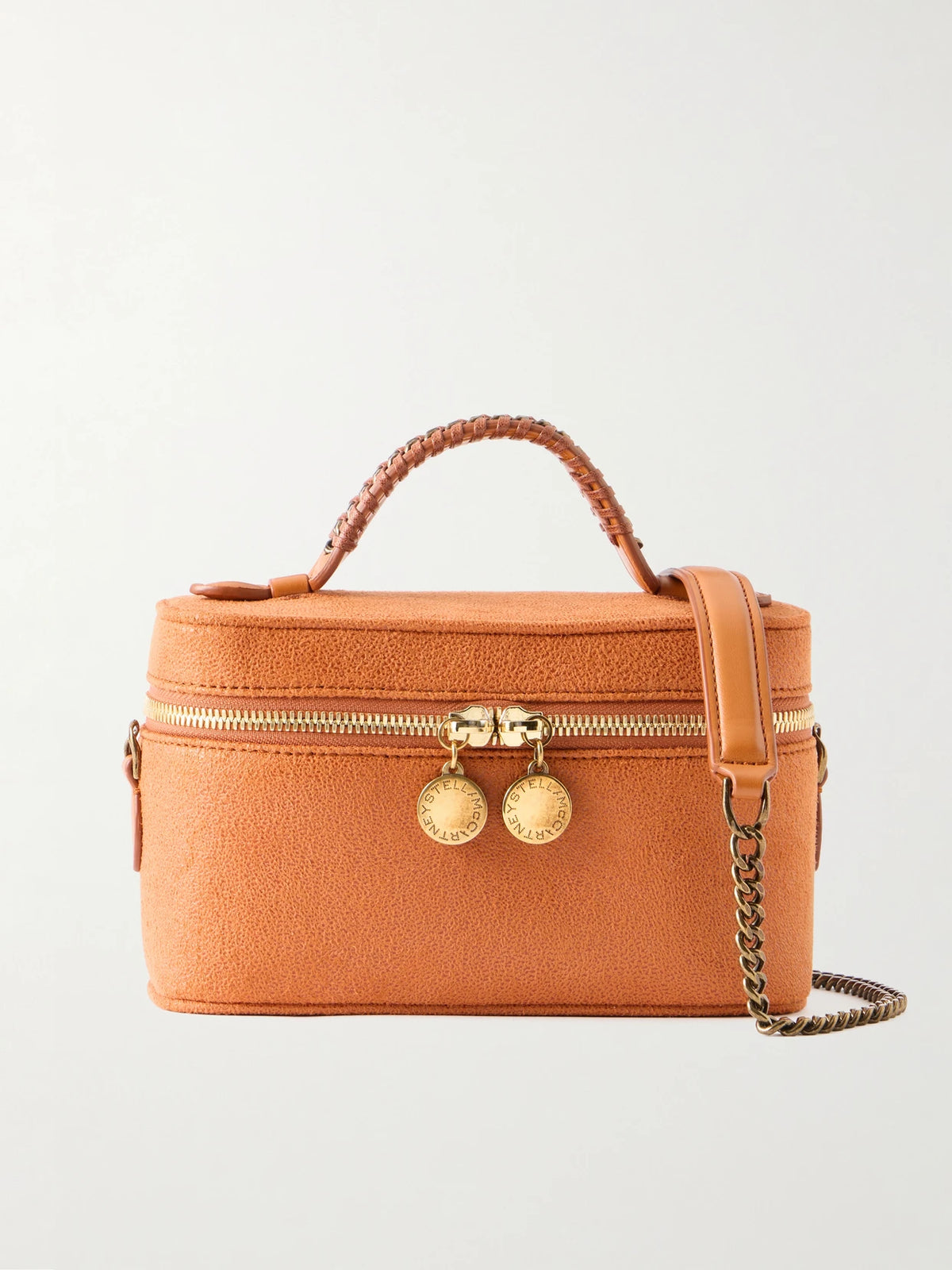 Falabella Vanity Metallic Vegetarian Leather Shoulder Bag