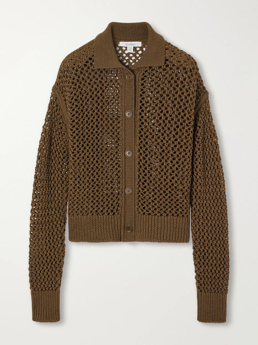 Crocheted Cotton Cardigan