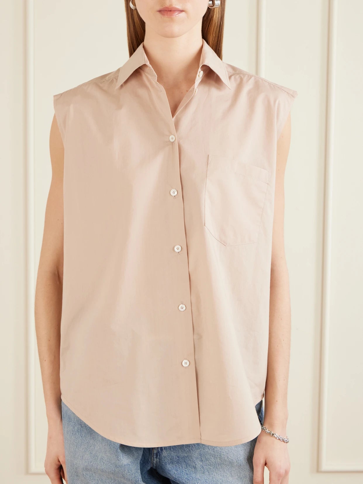 Cotton And Silk Blend Blouse