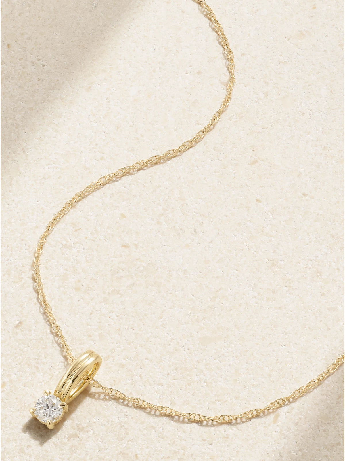 Flow 14-karat Gold Diamond Necklace