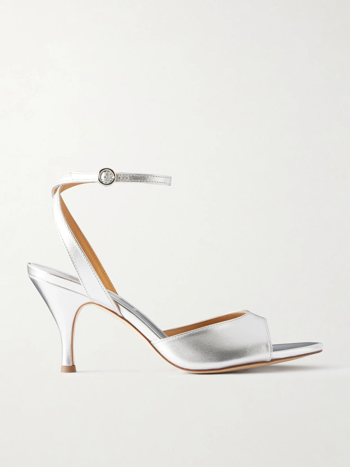 Jada 75 Metallic Leather Sandals
