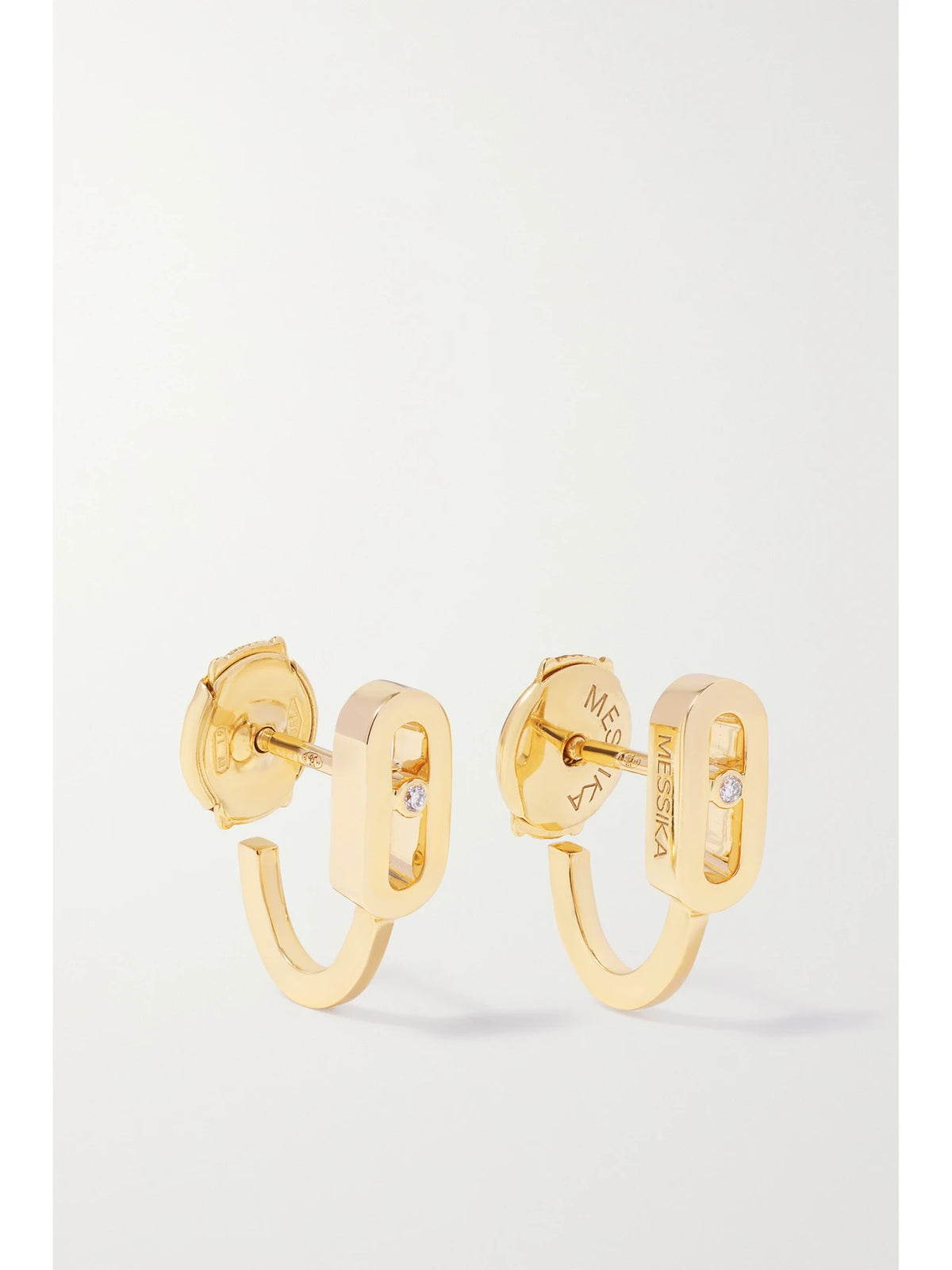 Move Classique 18-karat Gold Diamond Hoop Earrings