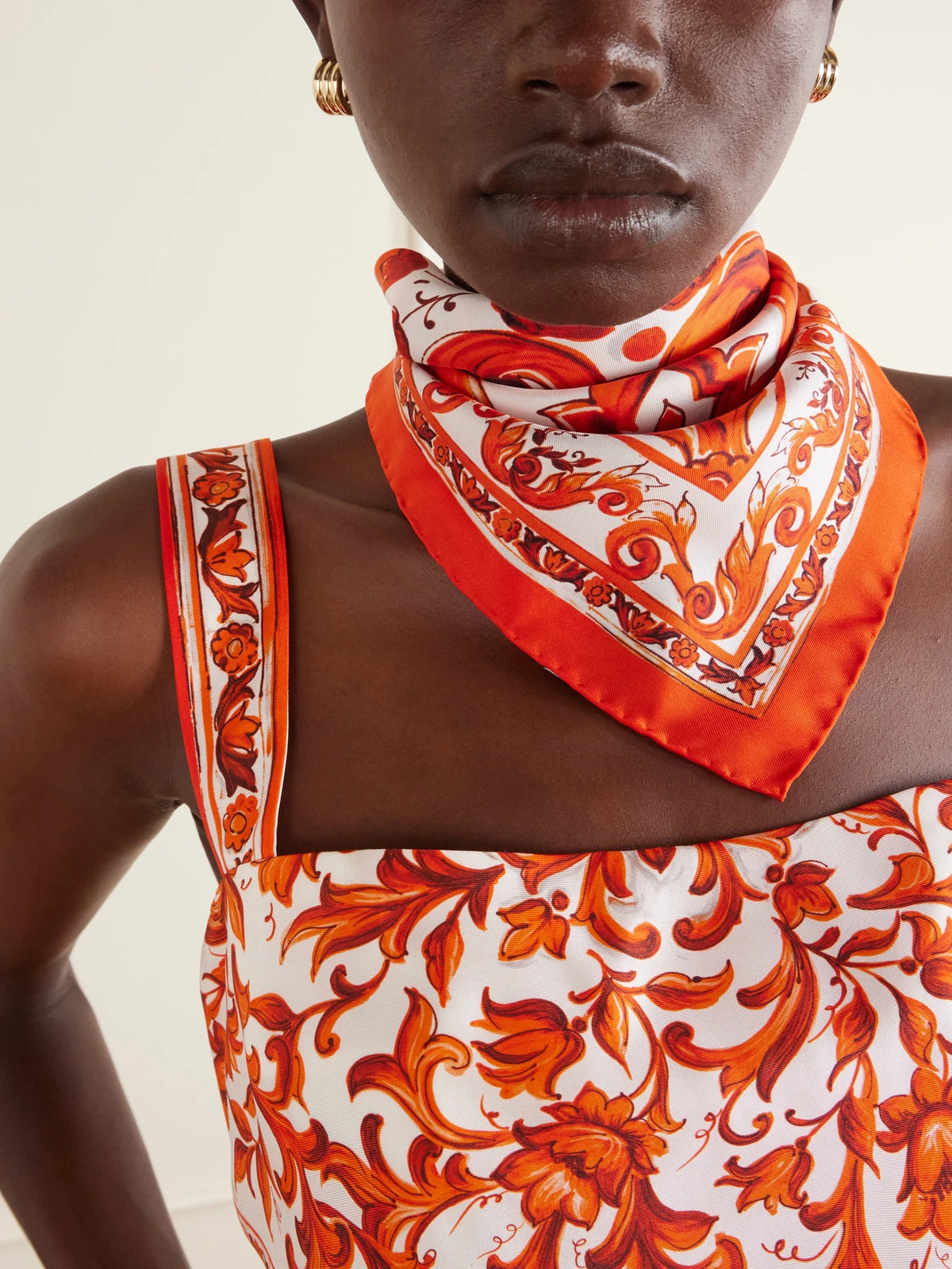 Printed Silk-twill Foulard