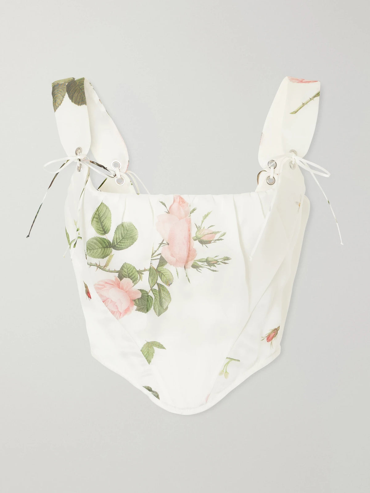 Vivienne Westwood Kitten Floral-print Silk-satin Corset