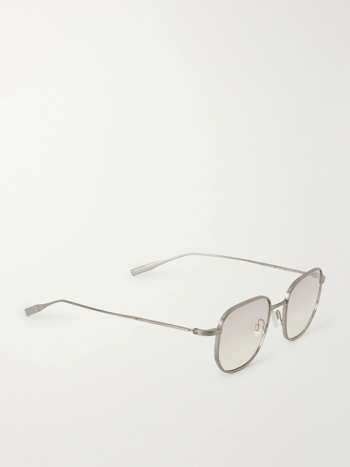 Revere Square-frame Gunmetal-tone Titanium Sunglasses