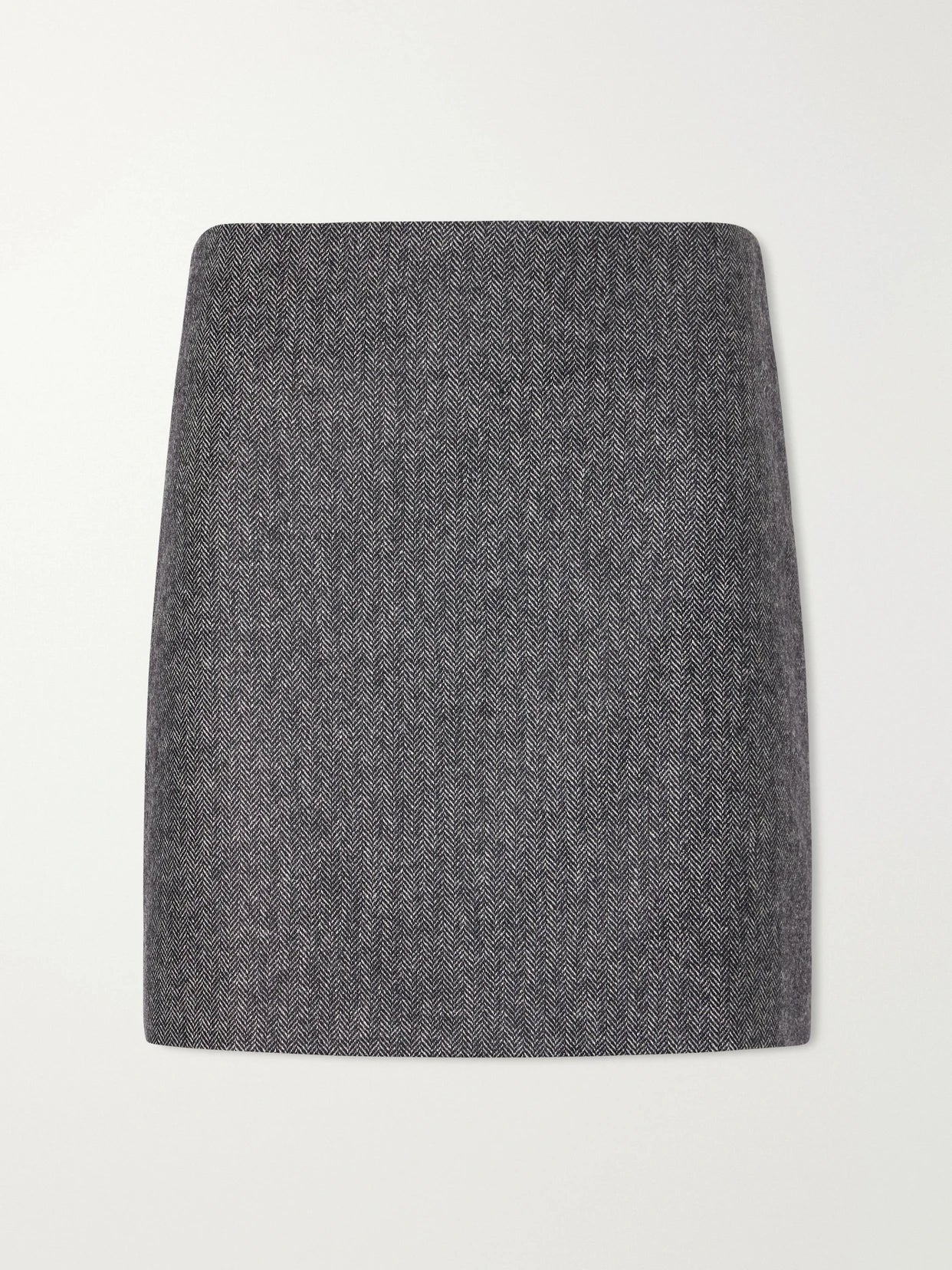 Coci Herringbone Wool-blend Mini Skirt