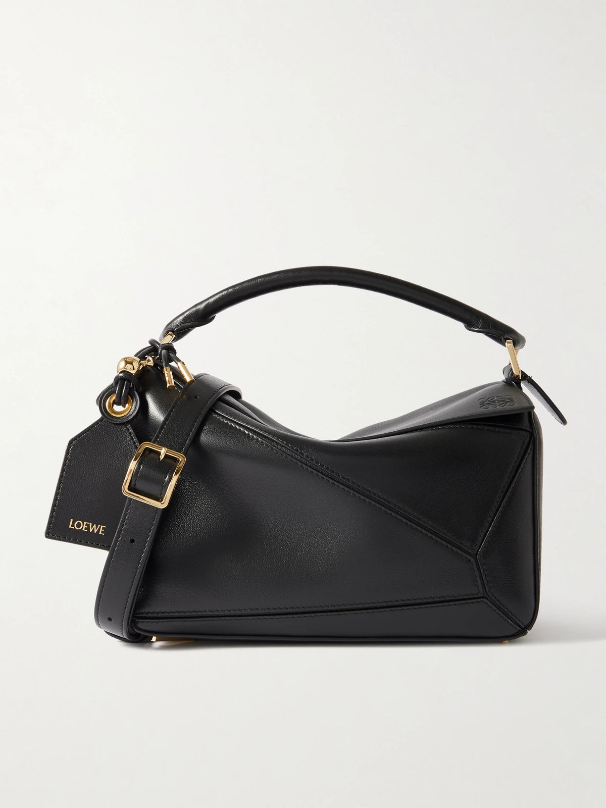 Featherlight Puzzle Small Textured-leather Shoulder Bag