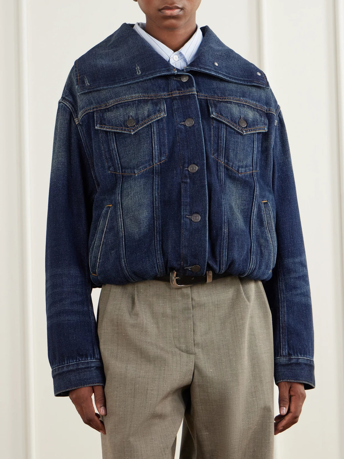 Acne Studios Gathered Denim Jacket