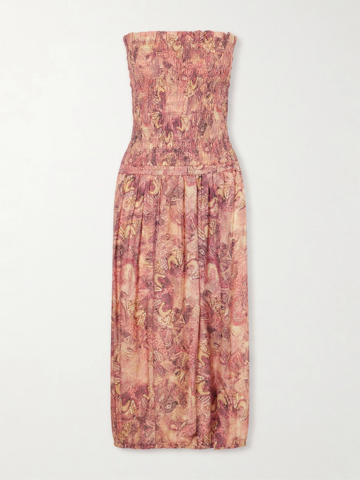 Cleane Silk-chiffon Midi Dress