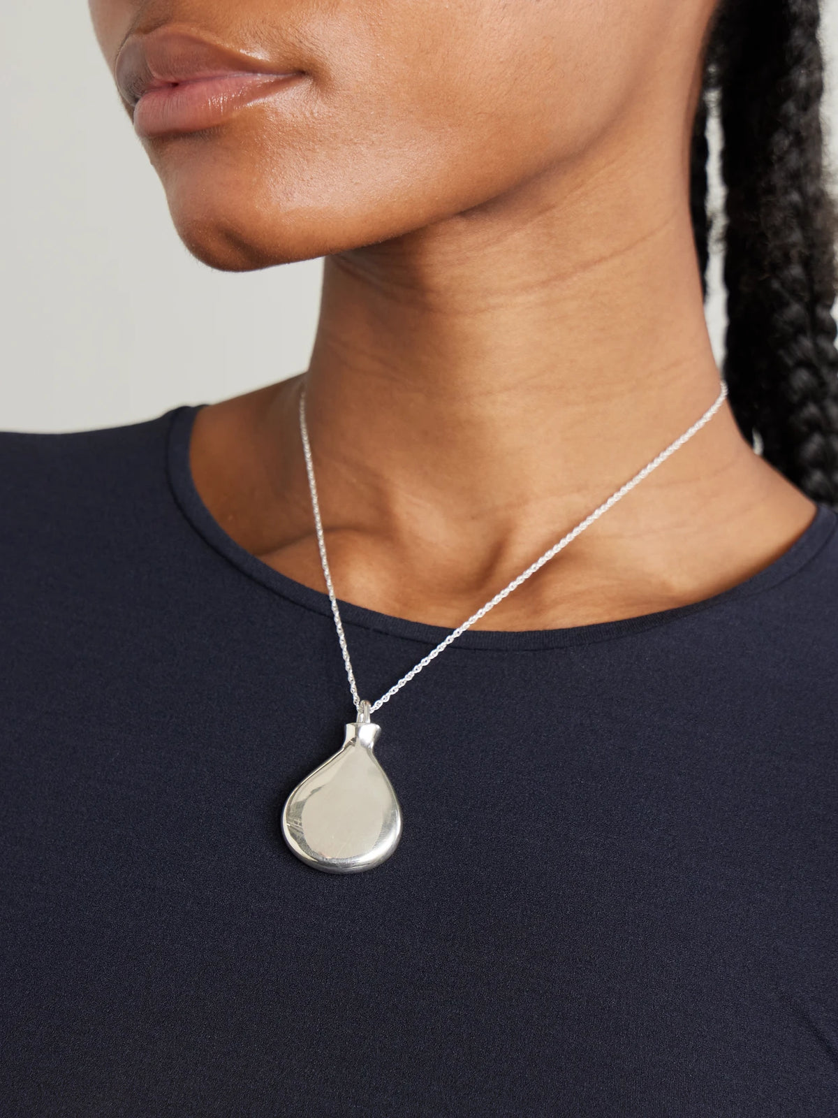 Image of Necklaces. Product name - Perfume Silver Necklace in Multi colour by brand - Sophie Buhai