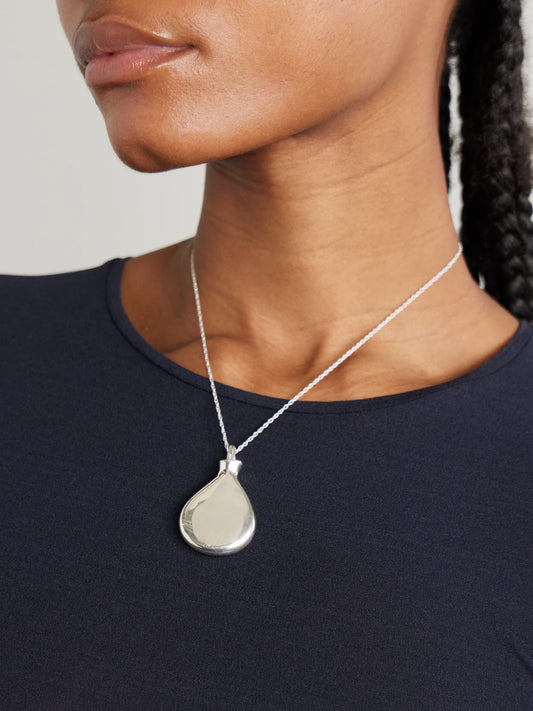 Image of Necklaces. Product name - Perfume Silver Necklace in Multi colour by brand - Sophie Buhai