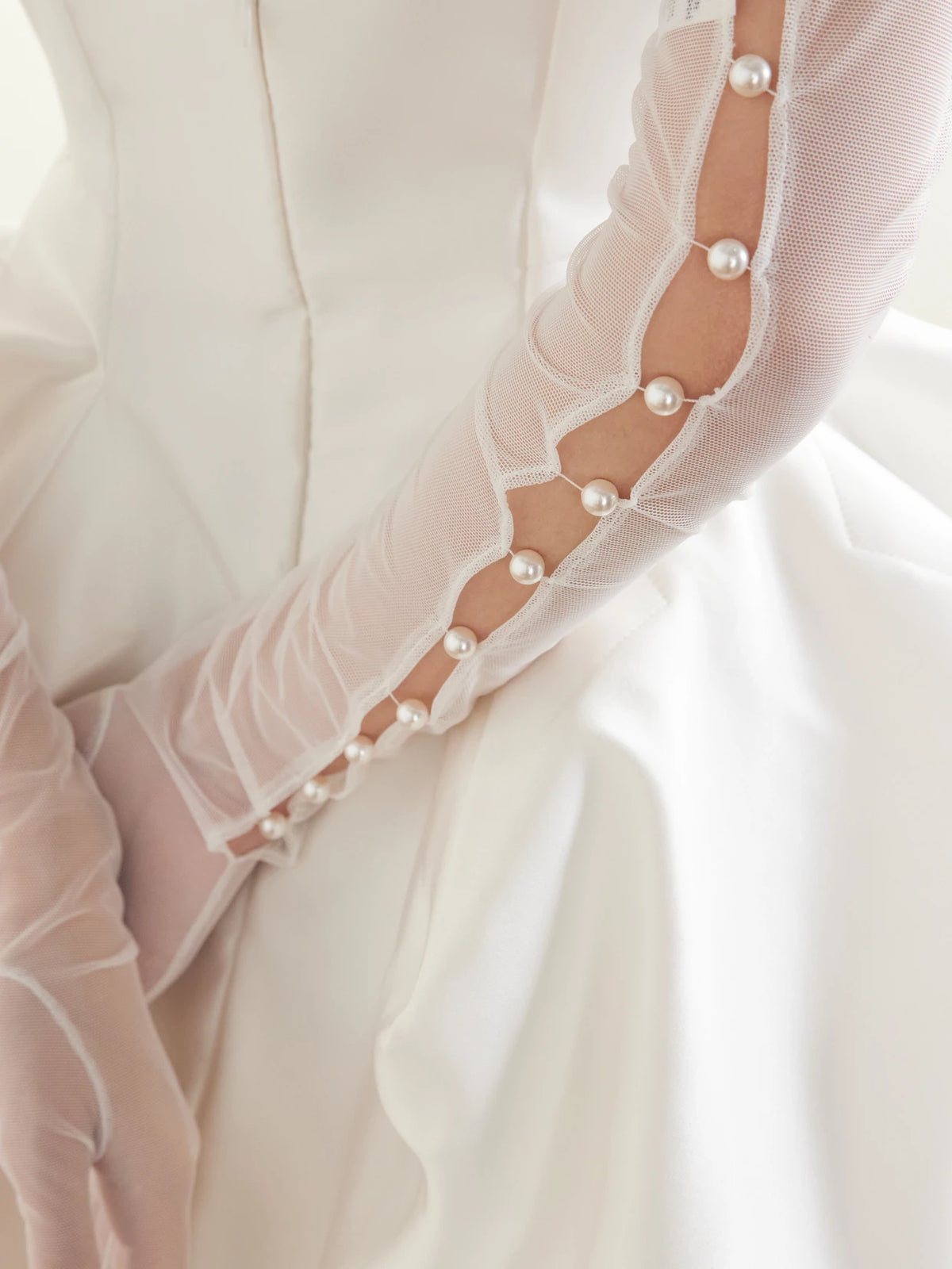 Vivienne Westwood Peekaboo Embellished Tulle Gloves