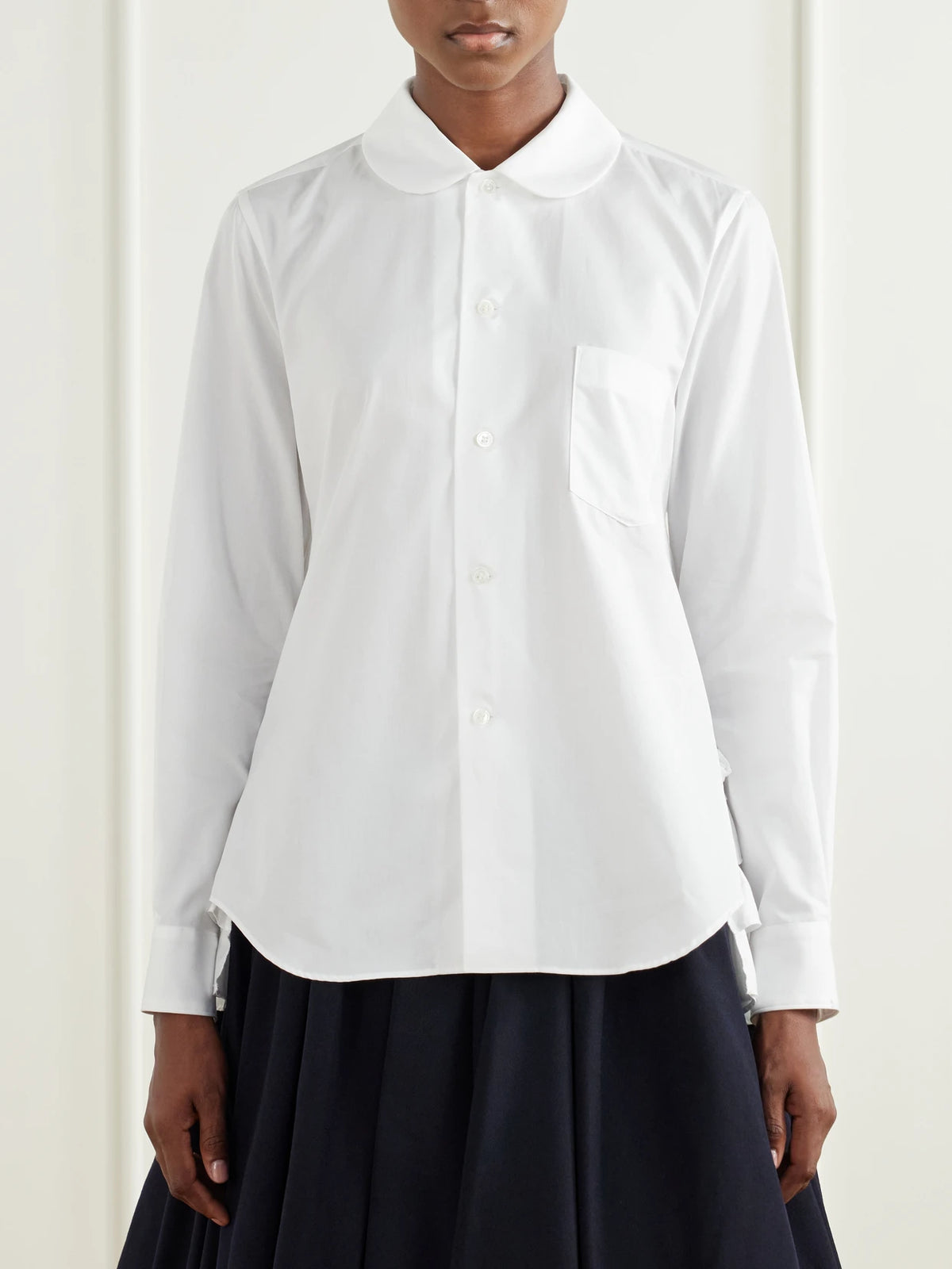 Comme des Garçons GIRL Ruffled Cotton-poplin Shirt