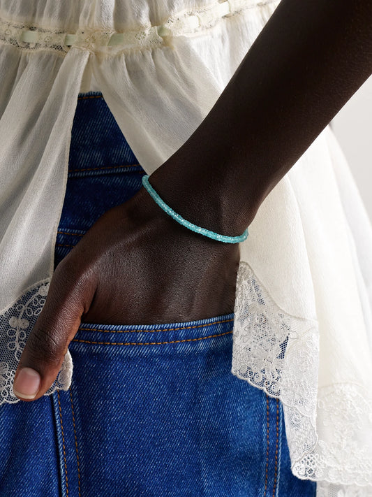 Image of Bracelets. Product name - 14-karat Gold Apatite Bracelet in Multi colour by brand - JIA JIA