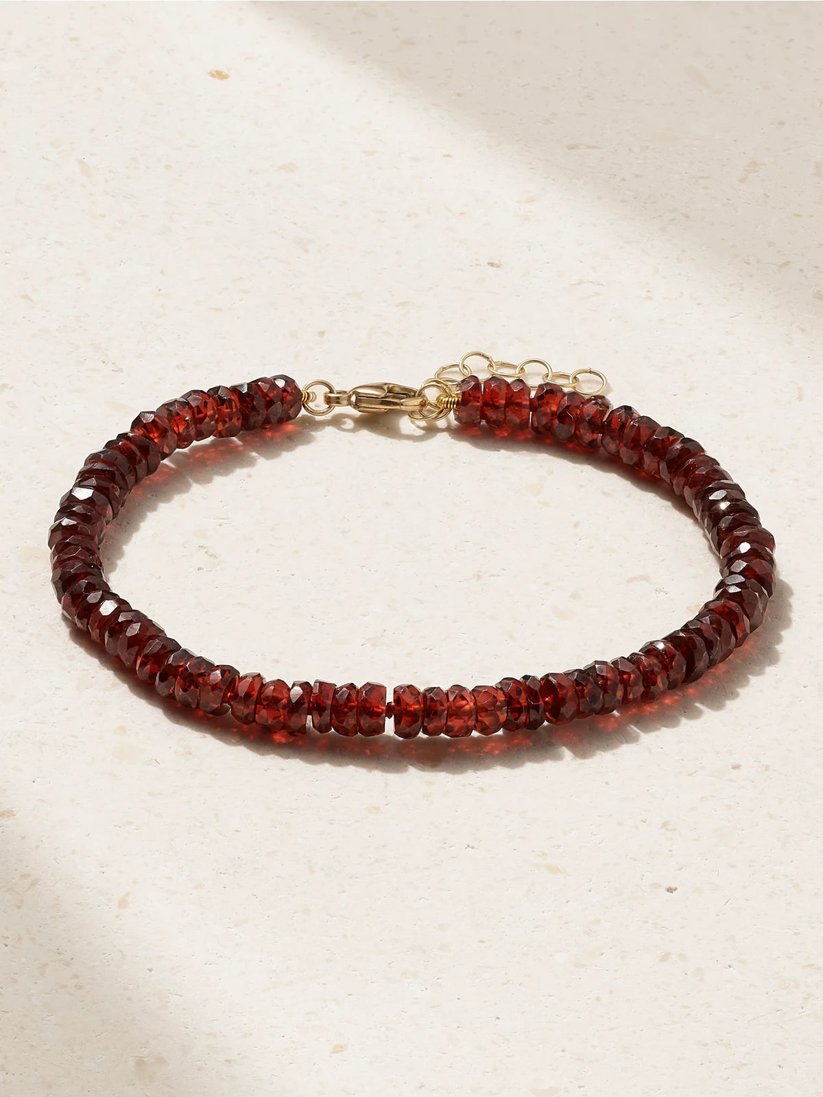 Gold Garnet Bracelet