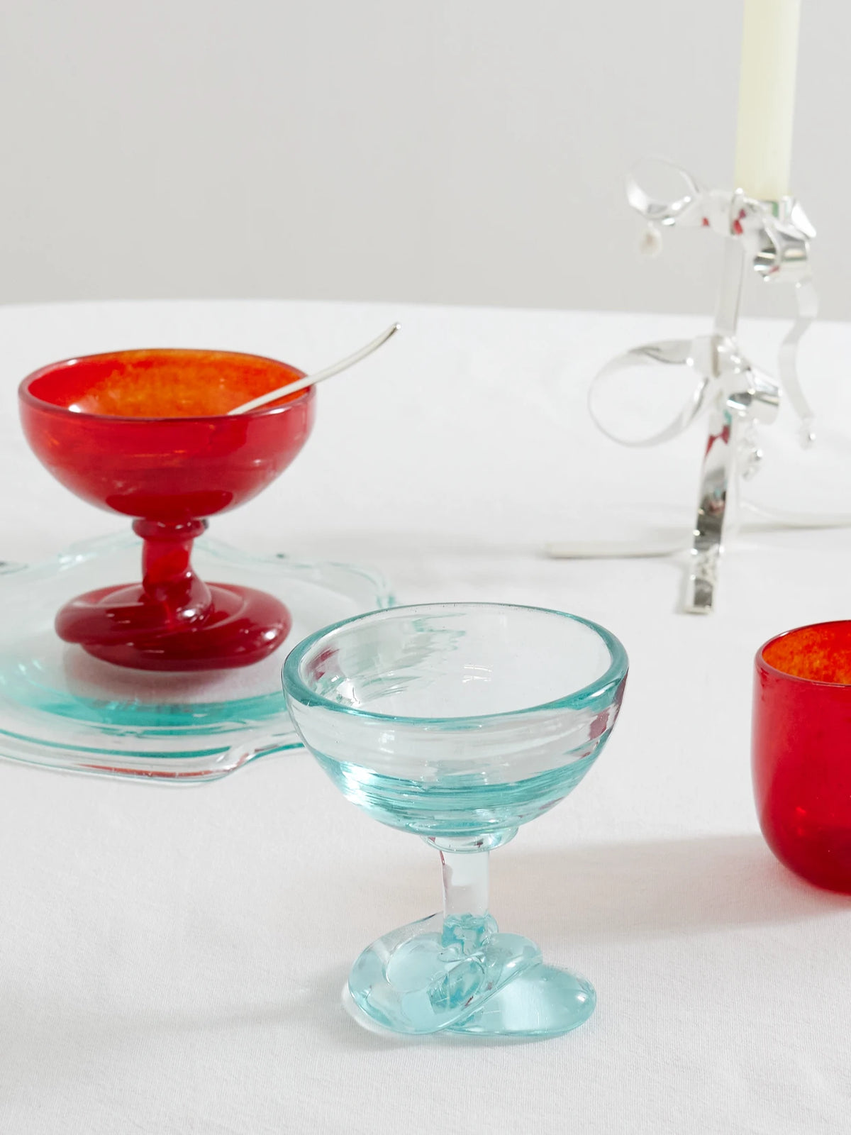 Image of Tableware. Product name - Recycled-glass Ice Cream Bowl in Clear colour by brand - Completedworks