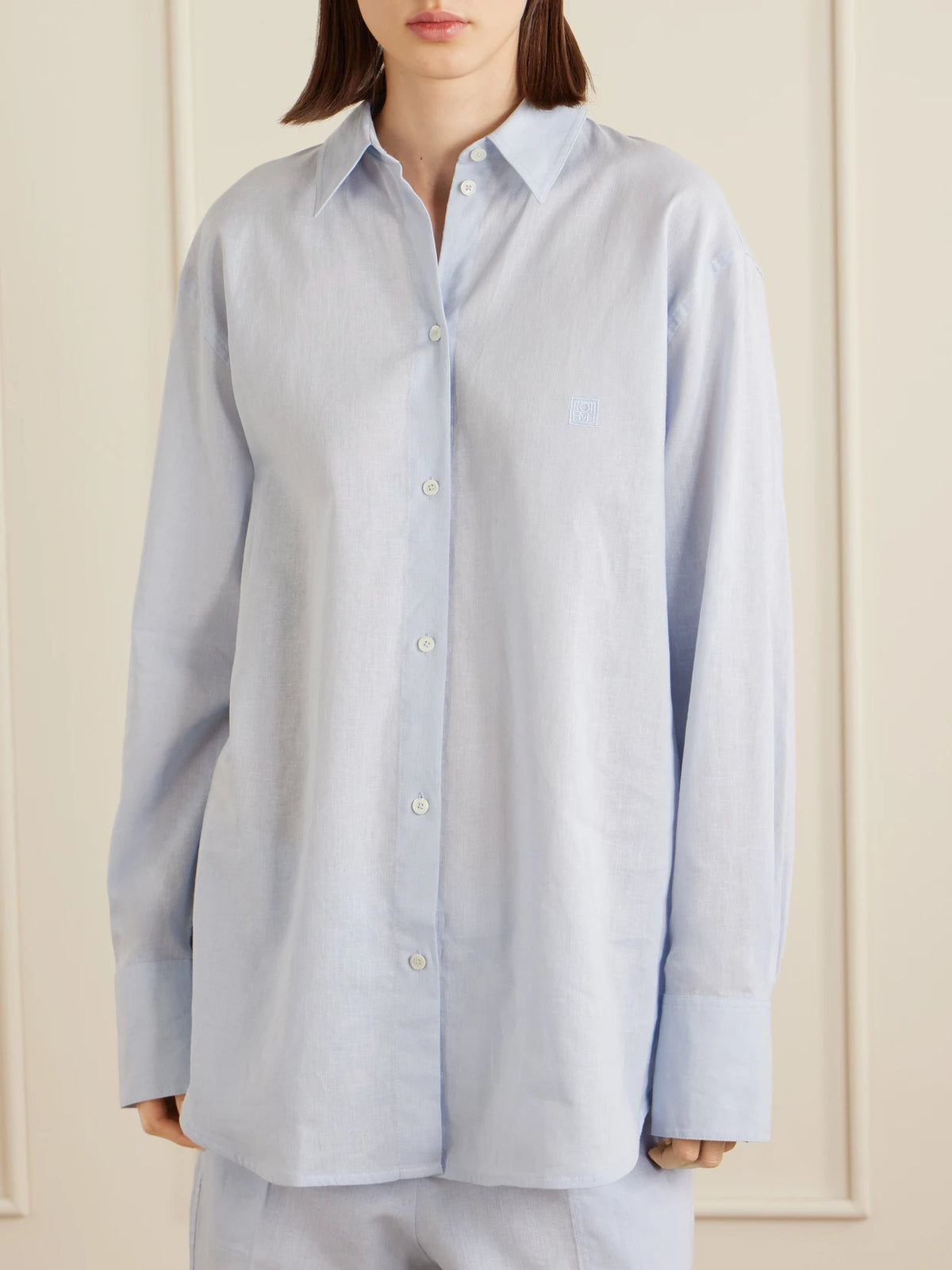 Cotton And Linen-blend Shirt
