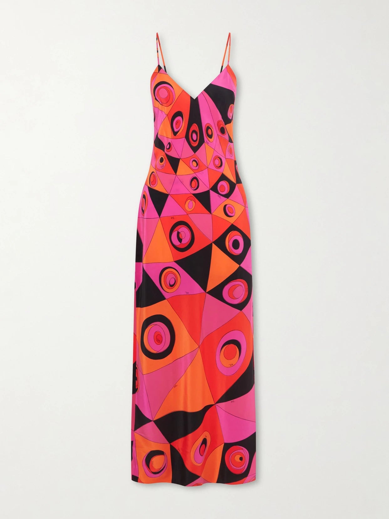 Printed Silk Crepe De Chine Maxi Dress