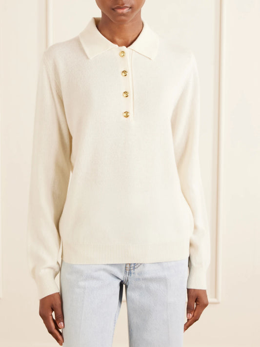 Highland Wool And Cashmere-blend Polo Sweater
