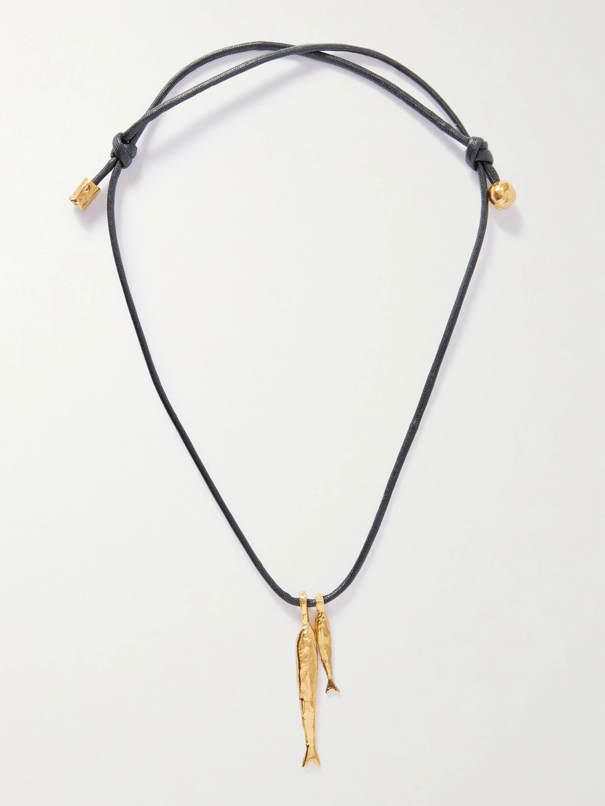 + Net Sustain Gone Fishing Gold-plated Cord Necklace