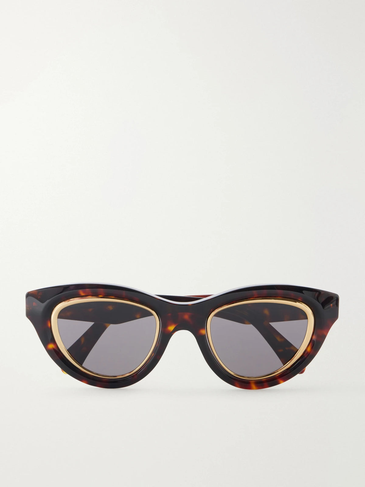 Anagram Cat-eye Tortoiseshell Acetate And Gold-tone Sunglasses