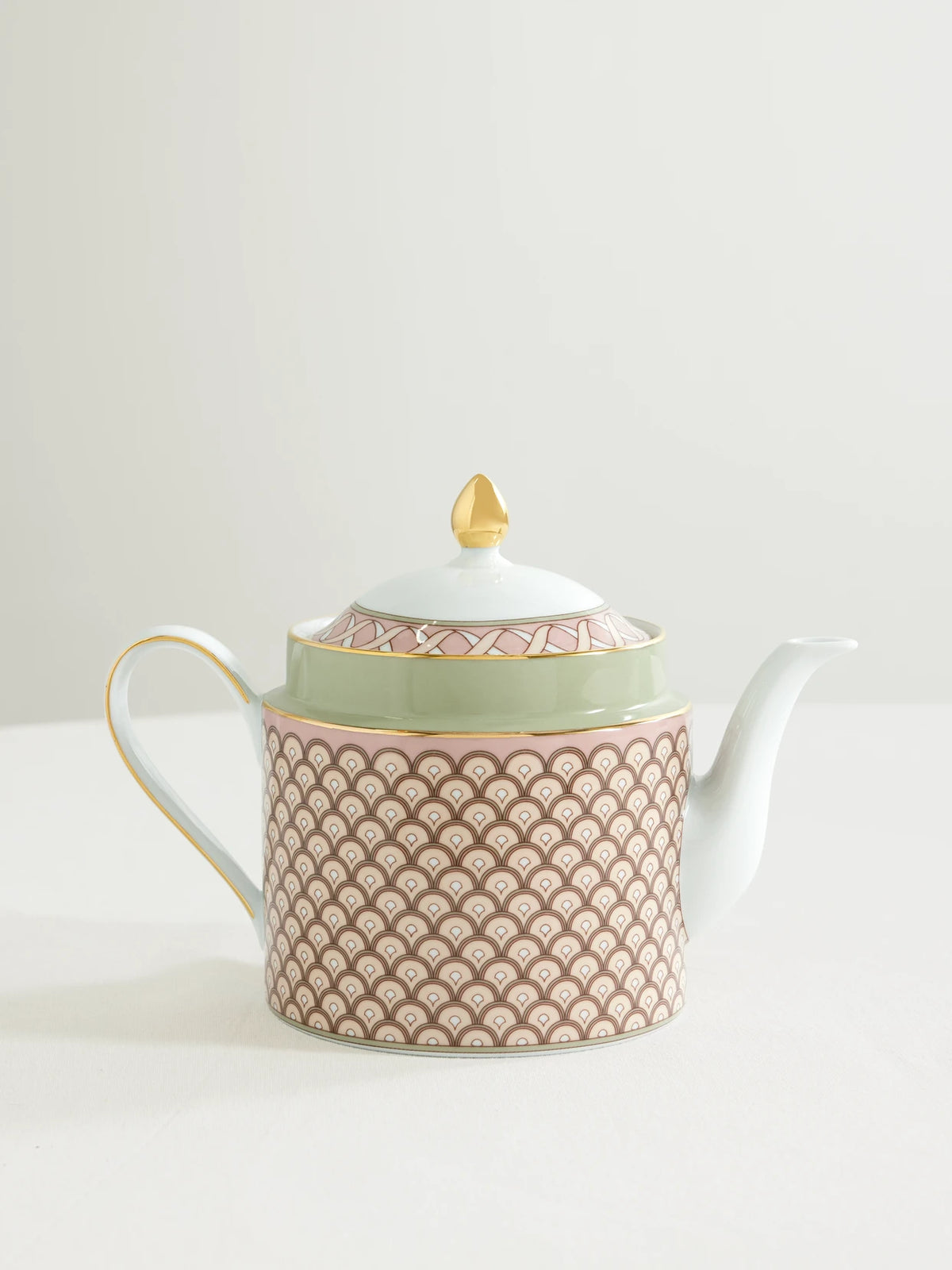 Impero Gold-plated Porcelain Teapot