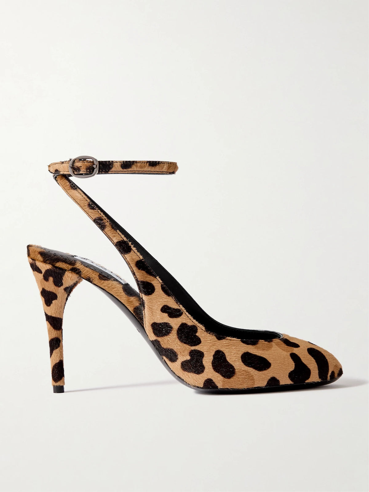90 Leopard-print Calf Hair Pumps