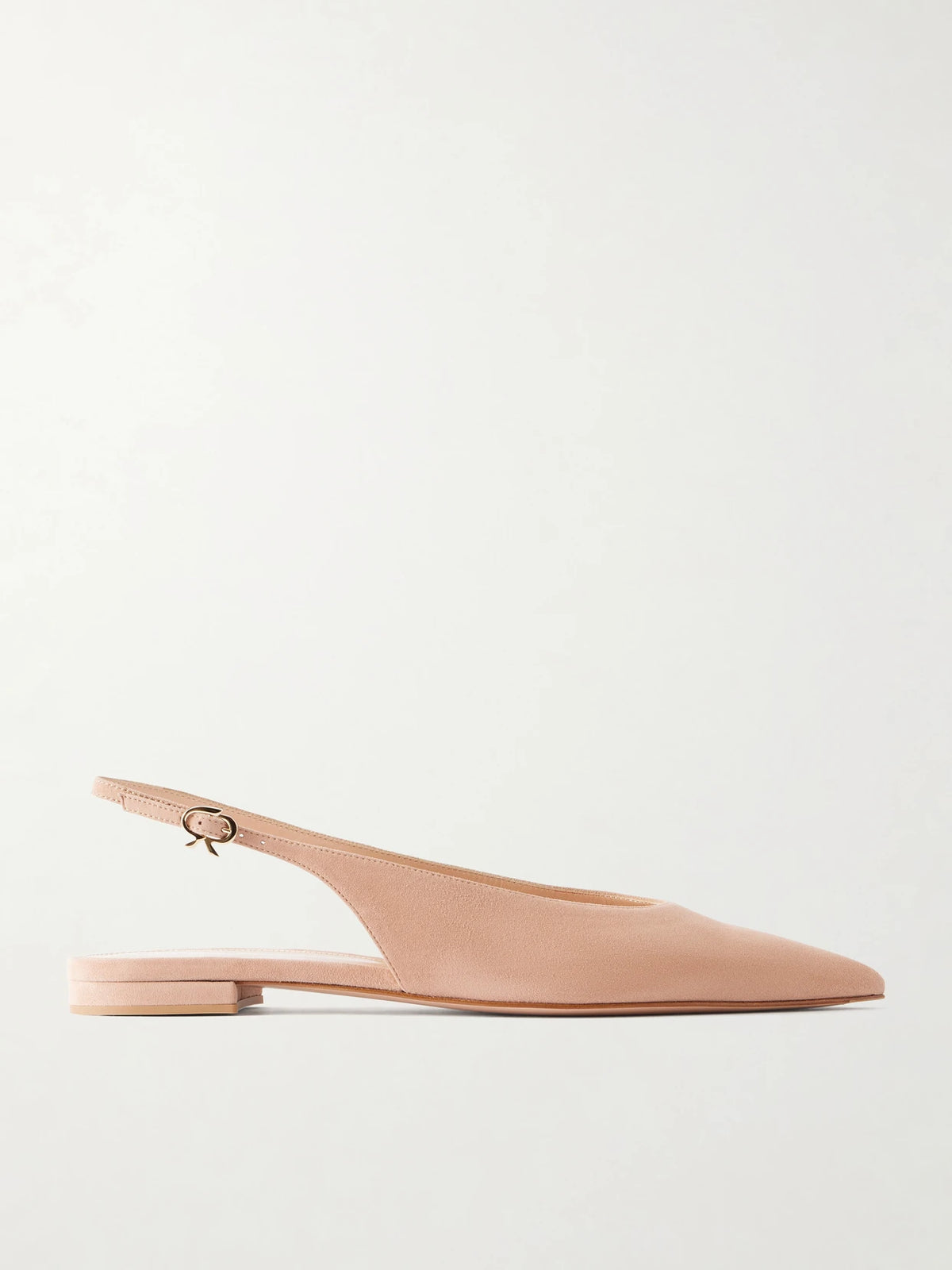 Robbie Suede Slingback Ballet Flats