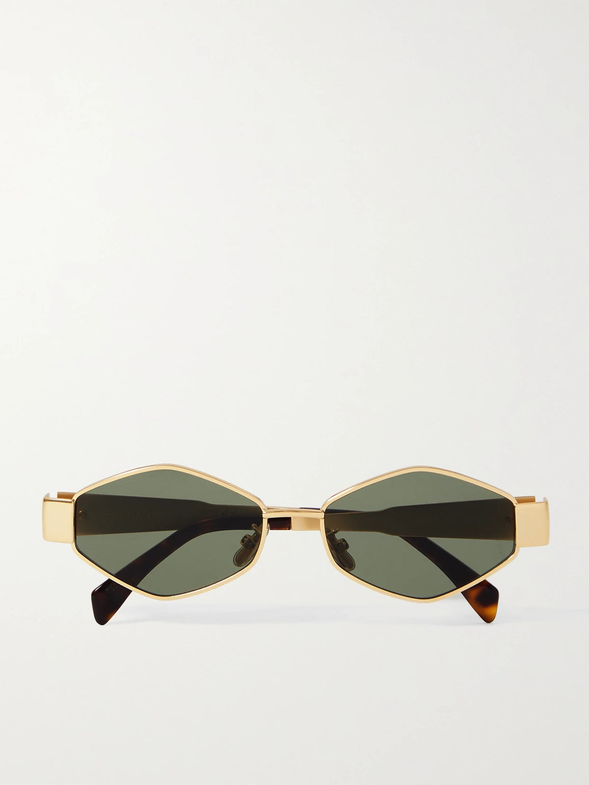 Triomphe Hexagon-frame Gold-tone Sunglasses
