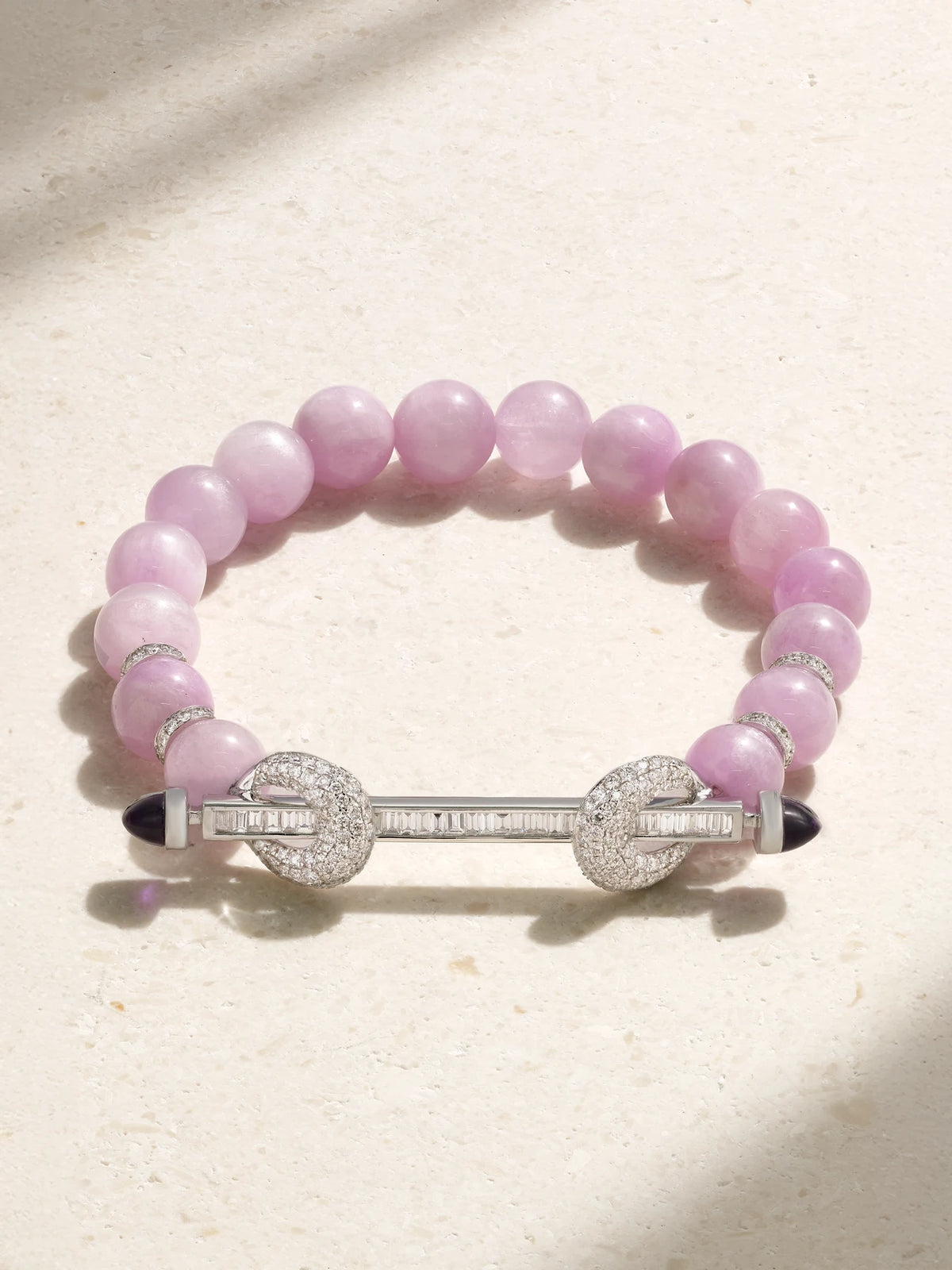 Chakra 18-karat White Gold Multi-stone Bracelet