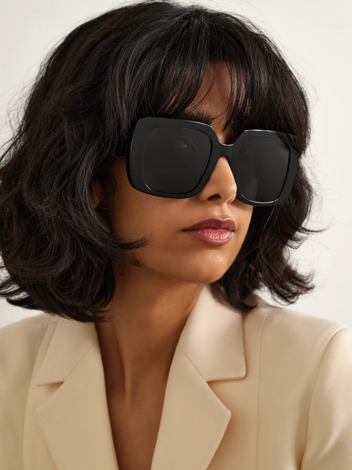 Image of Sunglasses. Product name - Wildior S3u Square-frame Acetate Sunglasses in Black colour by brand - DIOR Eyewear