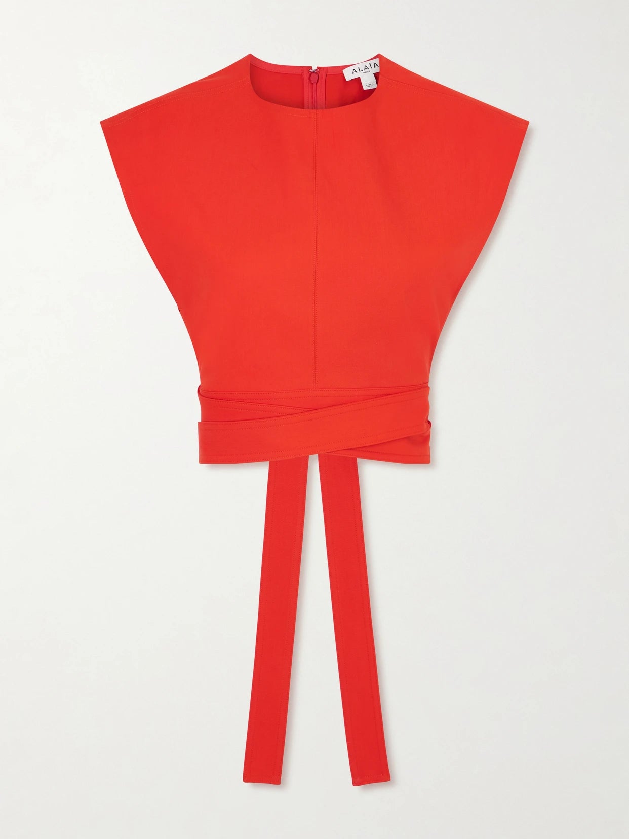 Cropped Cotton-poplin Top