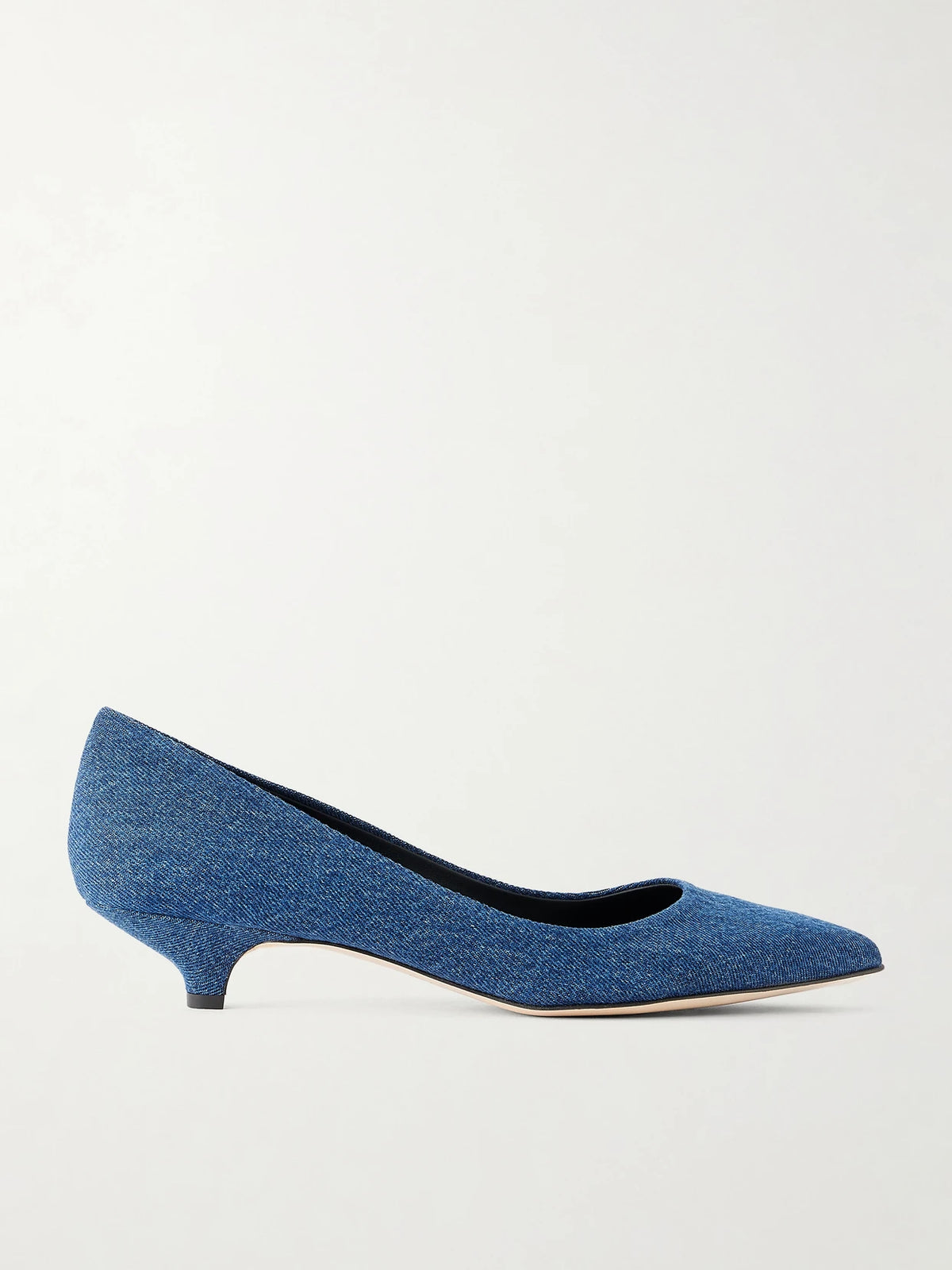 The Kitty Denim Pumps