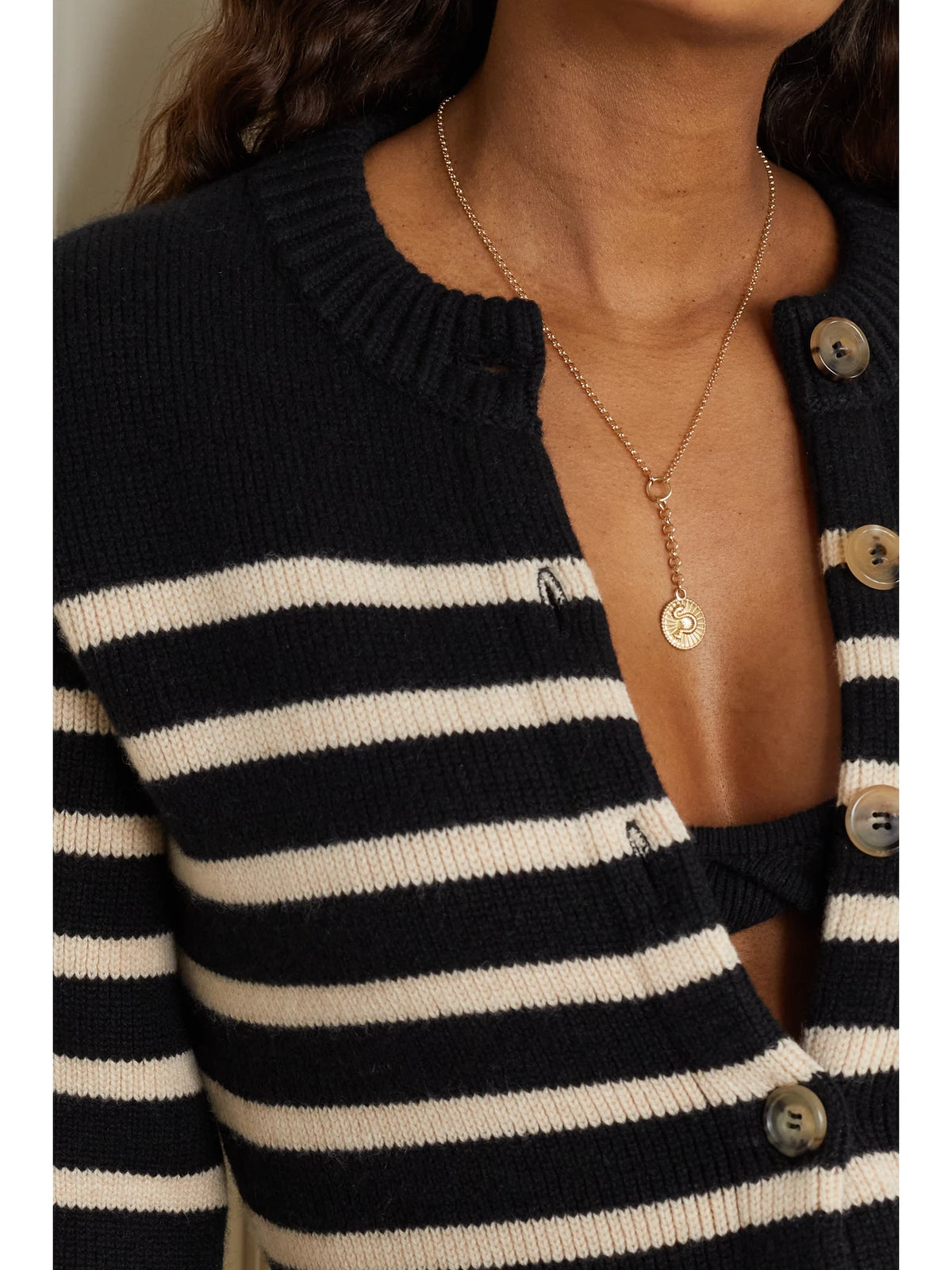 Image of Necklaces. Product name - + Net Sustain Wholeness 18-karat Recycled Gold Diamond Necklace in Multi colour by brand - FoundRae