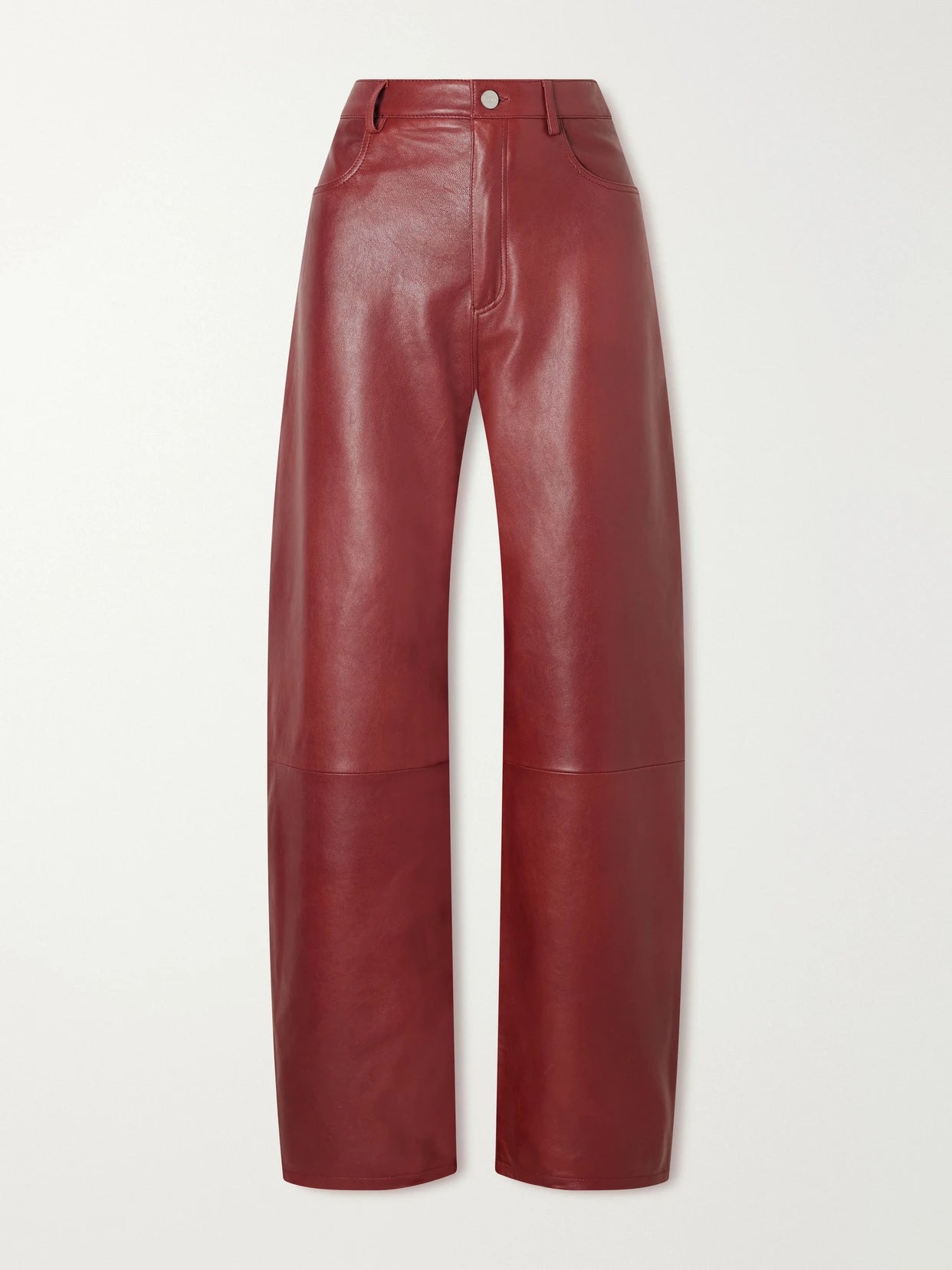 Leather Wide-leg Pants