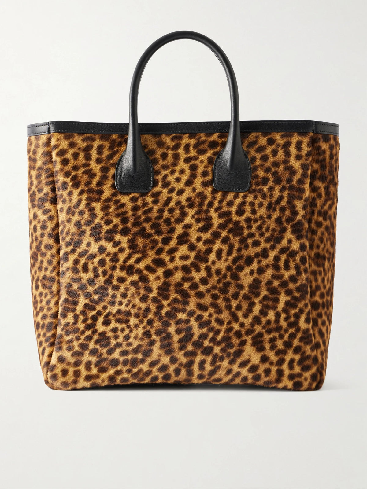 Freddie Leather-trimmed Animal-print Calf Hair Tote
