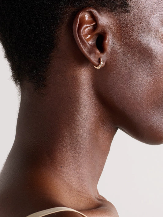 Image of Earrings. Product name - Georgie 18-karat Rose Gold Diamond Earrings in Multi colour by brand - Anita Ko