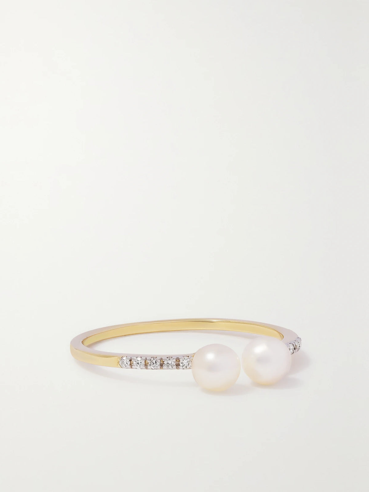 Mateo 14-karat Gold, Pearl And Diamond Ring