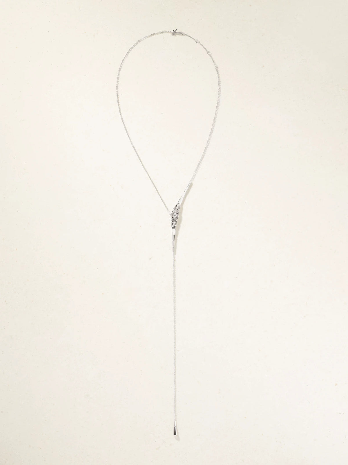 Nikos Koulis 18-karat White Gold Diamond Necklace
